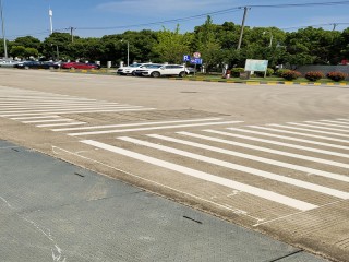 苏州画厂区道路价格 苏州叉车通道停车区标线价格